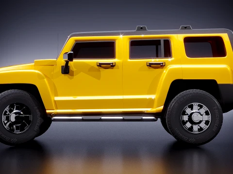 Hummer 3 SUV 2015 3D Model