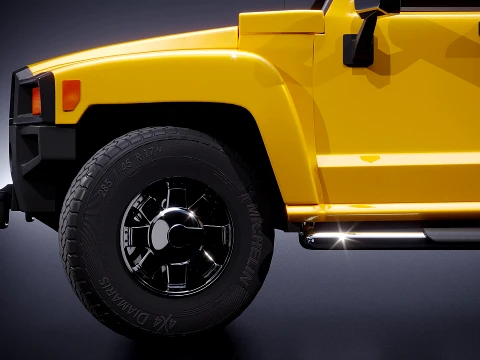 Hummer 3 SUV 2015 3D Model