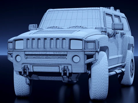 Hummer 3 SUV 2015 3D Model