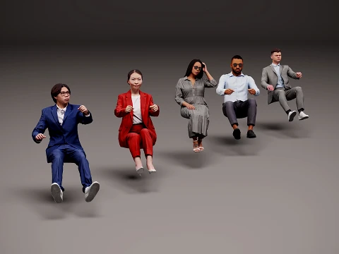 İnsan modelleri x 5 00 3D Model