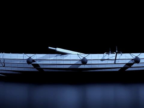 Old fishing boat 3D Model