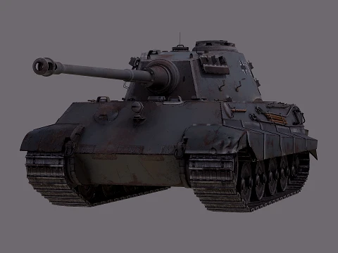 Panzerkampfwagen VI AusfB Tiger II 3D Model