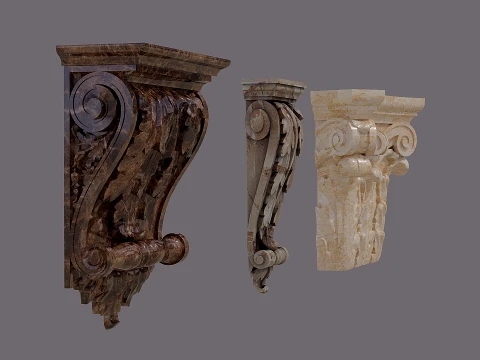 Stucco molding 3D Model