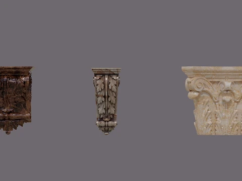 Stucco molding 3D Model