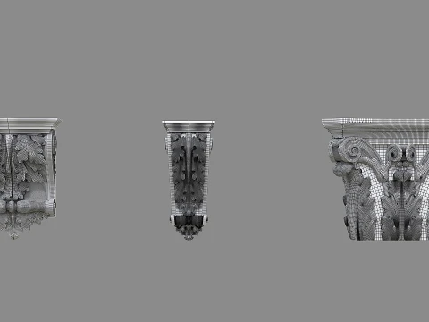 Stucco molding 3D Model