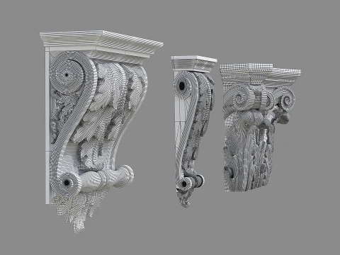 Stucco molding 3D Model