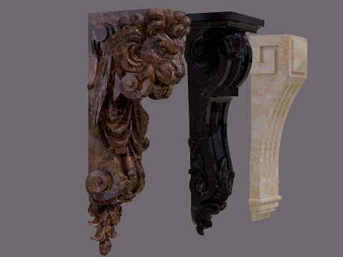 Stucco molding 00 3D Model