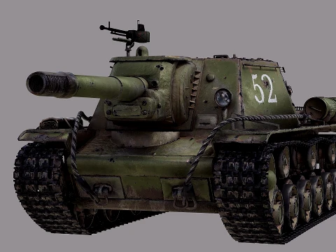 Carro armato sovietico SU152 Modello 3D