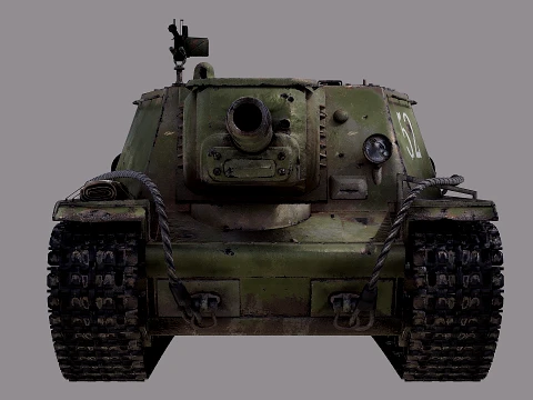 SU152 Soviet Tank 3D Model