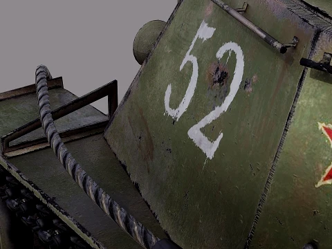 SU152 Soviet Tank 3D Model