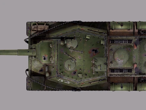 SU152 Soviet Tank 3D Model