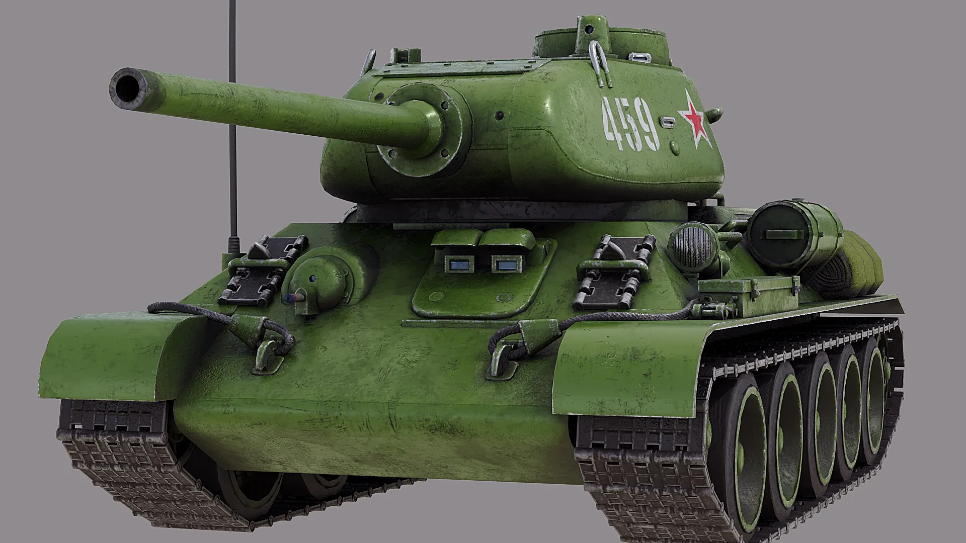 T34 LP 3D Model .c4d .max .obj .3ds .fbx .stl .blend 