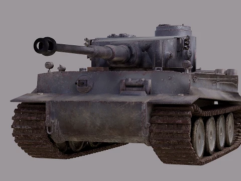 Carro armato della tigre Modello 3D