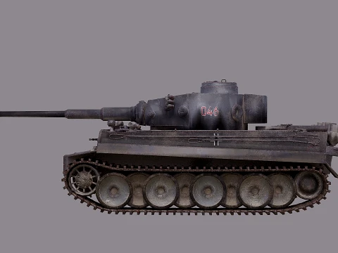 Tiger tank 3D Model