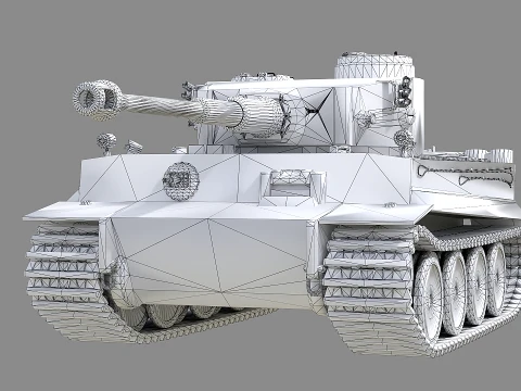 Tiger tank 3D Model