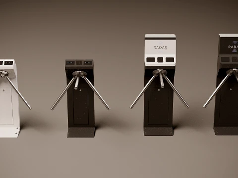 Tripod turnstile 3D Model