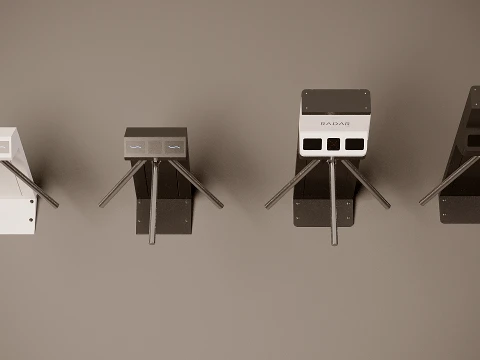 Tripod turnstile 3D Model
