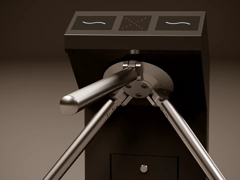 Tripod turnstile 3D Model