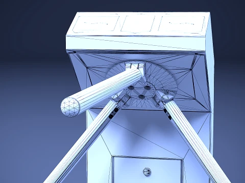 Tripod turnstile 3D Model