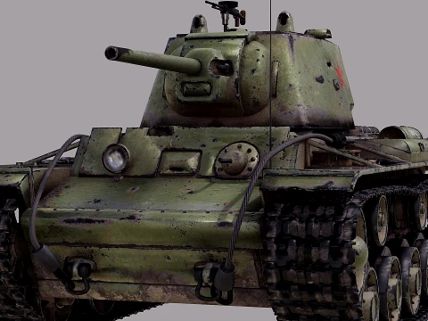 WW2 Soviet Tank KV1 3D Model