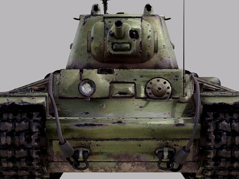 WW2 Soviet Tank KV1 3D Model