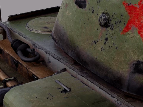 WW2 Soviet Tank KV1 3D Model