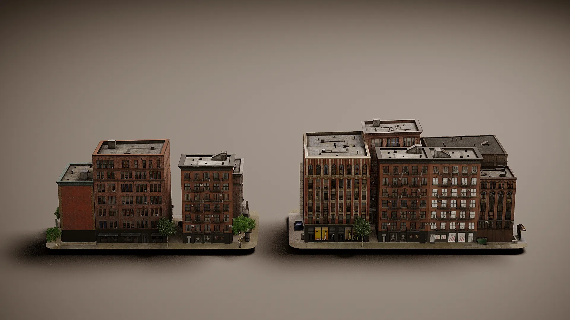 District 3D Model .c4d .max .obj .3ds .fbx .stl .blend 