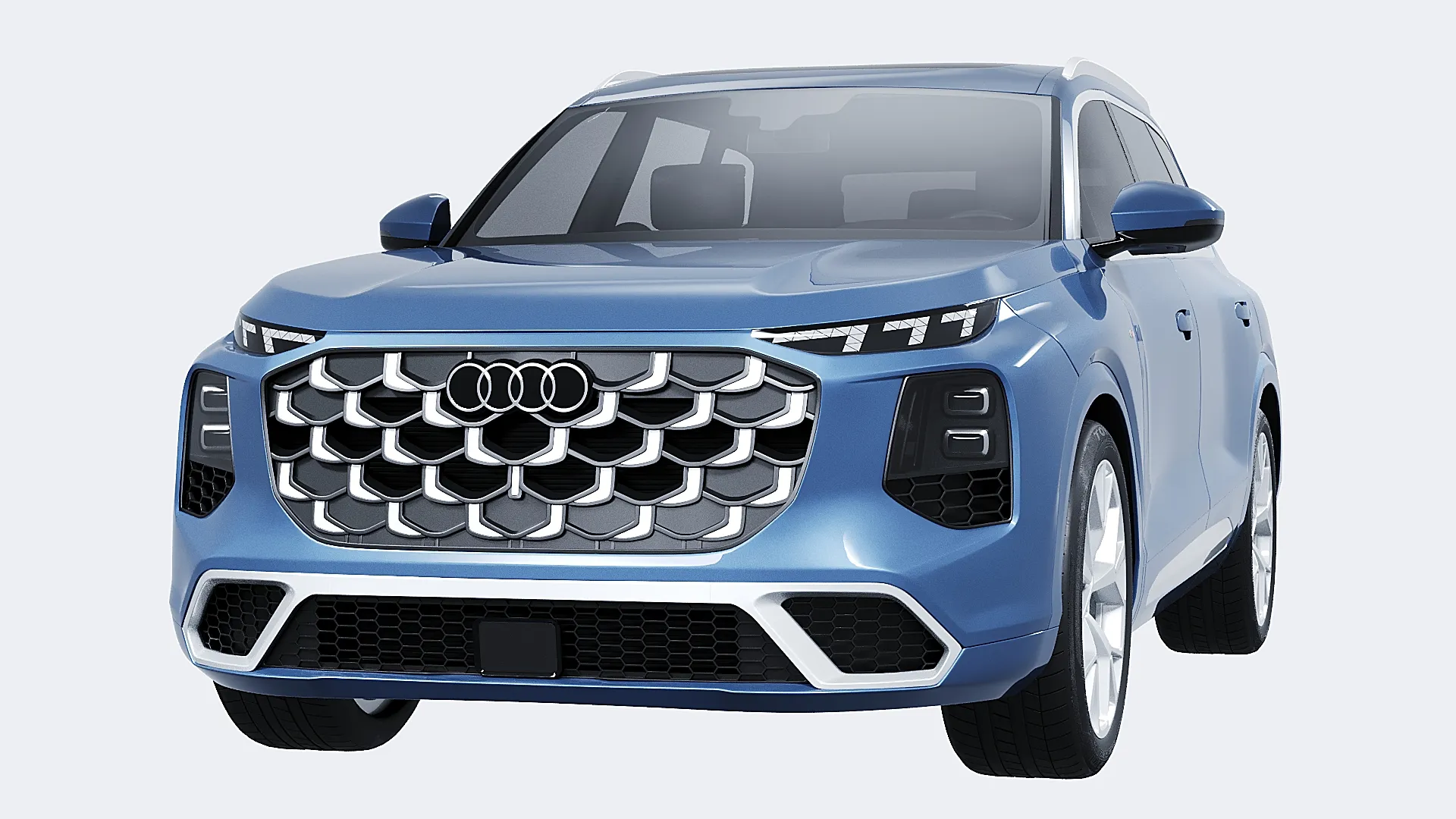 Audi Q7 2027 3D Model .c4d .max .obj .3ds .fbx .stl .blend 