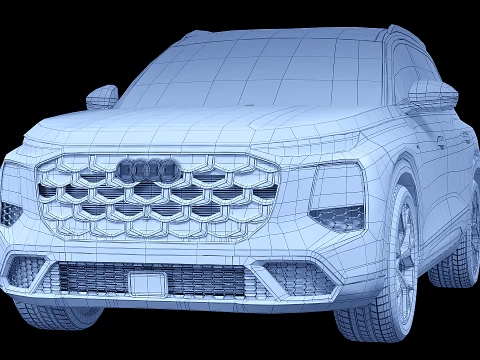 Audi Q7 2027 3D Model