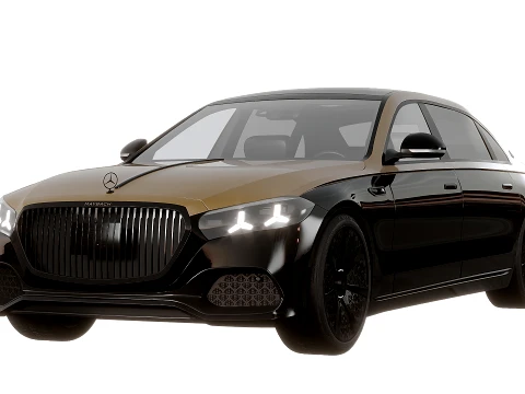 Mercedes Maybach Night Series w223 2027 3D Model