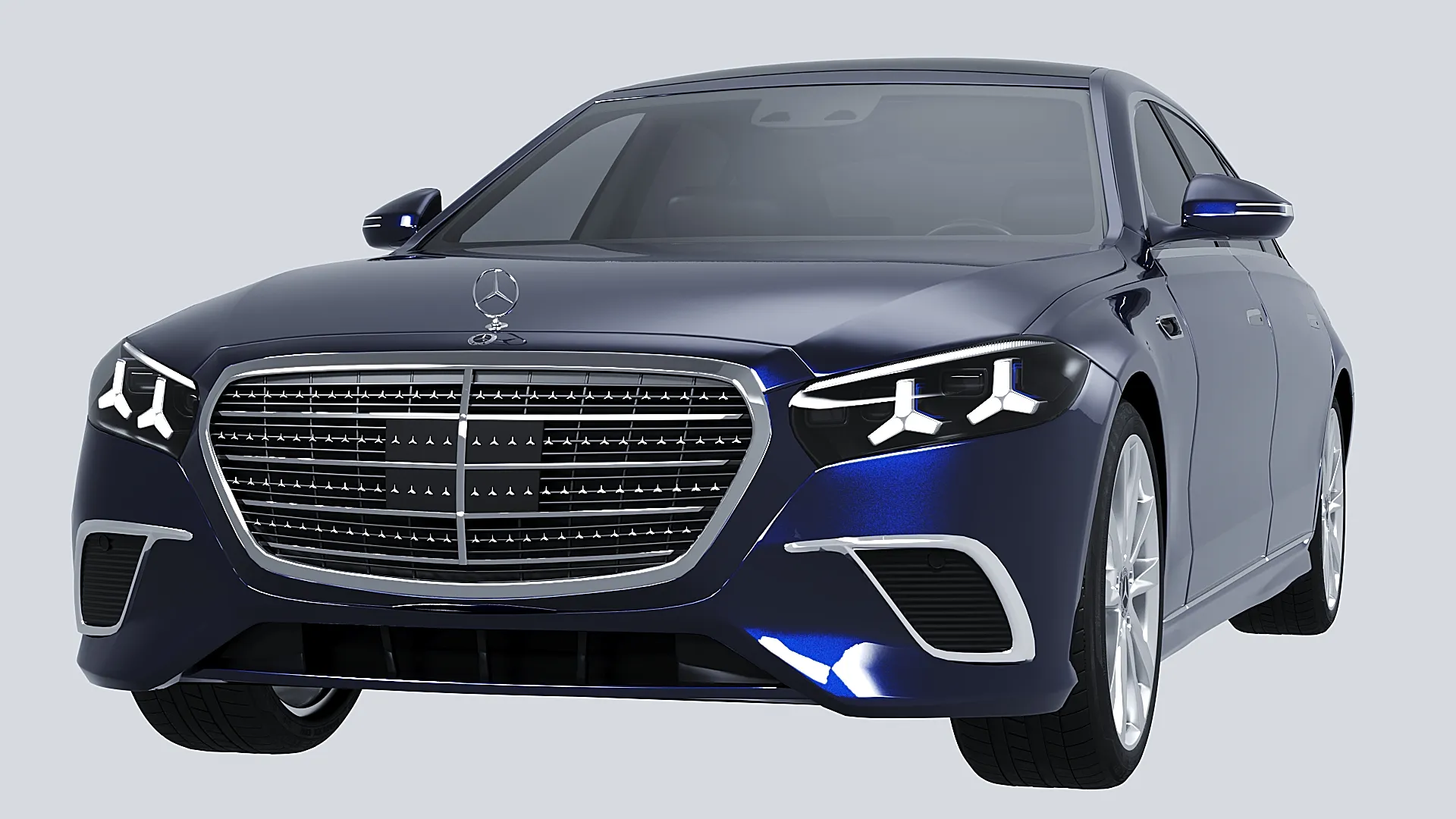 Mercedes S680 Guard W223 3D Model .c4d .max .obj .3ds .fbx .stl .blend 