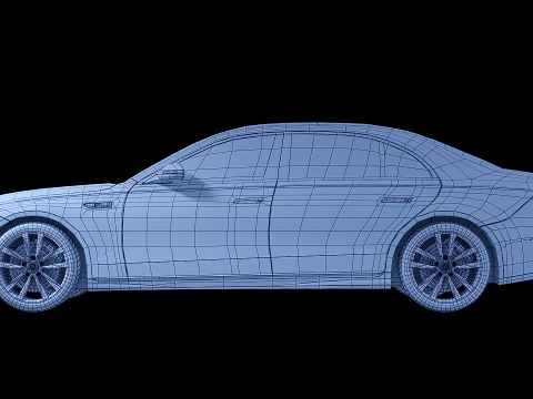 Mercedes S680 Guard W223 3D Model