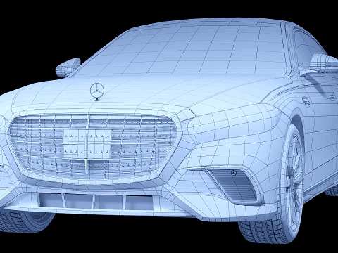 Mercedes S680 Guard W223 3D Model