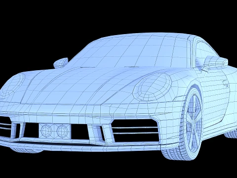 Porsche 911 Carrera S 2025 3D Model