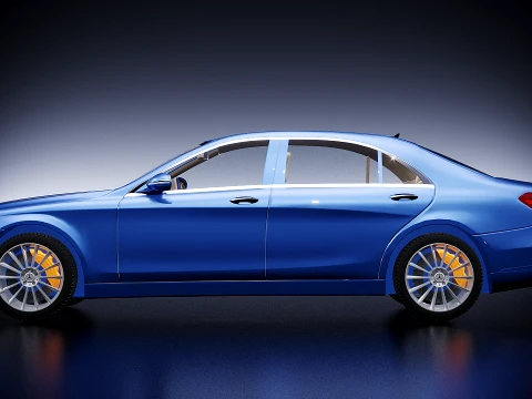 Mercedes W 222 2015 3D Model