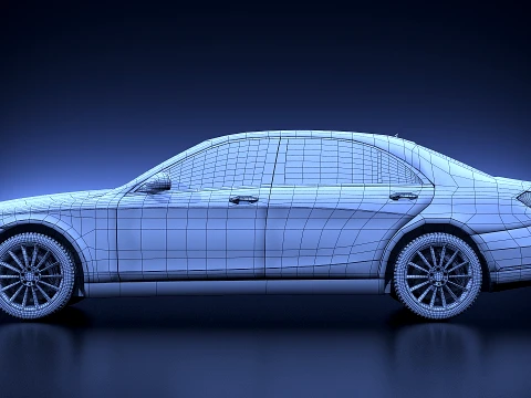 Mercedes W 222 2015 3D Model