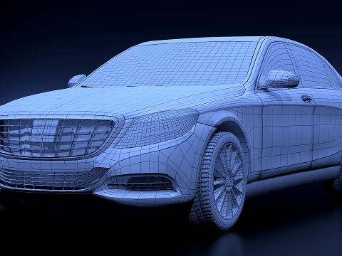 Mercedes W 222 2015 3D Model