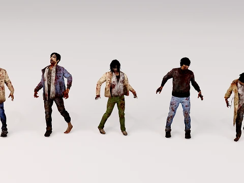 Zombi Modèle 3D