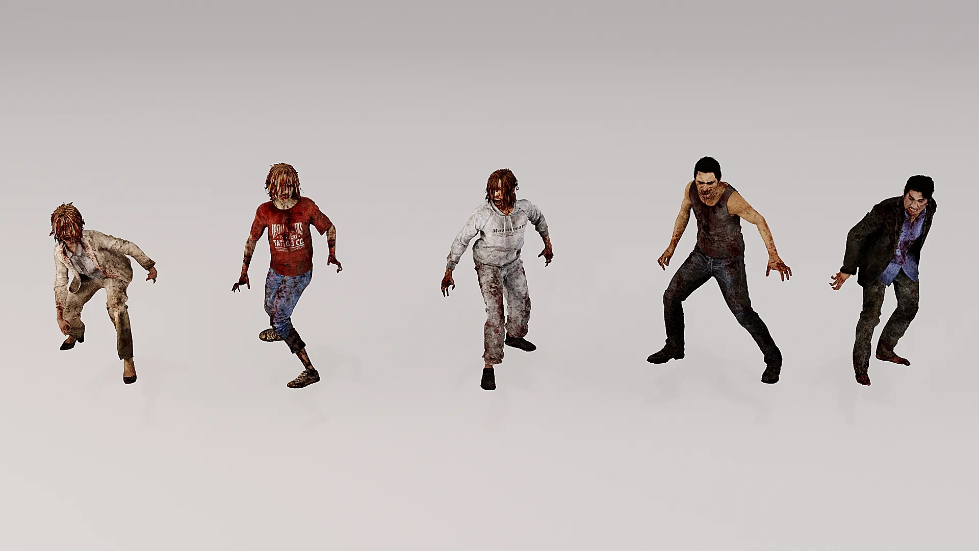 Zombie00 3D Model .c4d .max .obj .3ds .fbx .stl .blend