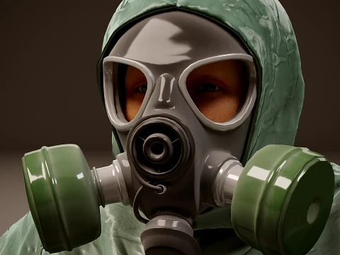 Protective suit rig 3D Model