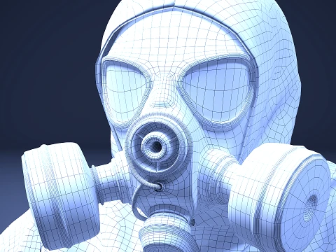 Protective suit rig 3D Model