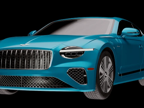 Bentley Continental GT Azure 2026 3D Model
