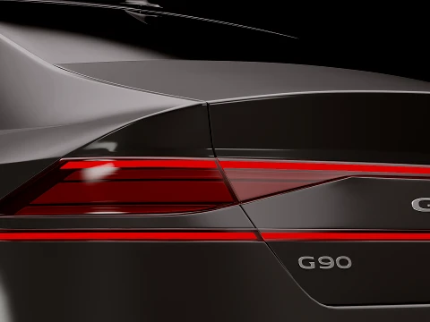 Genesis G90 Prestige Black 2026 3D Model