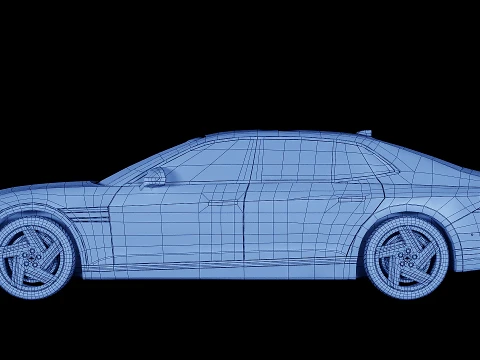 Genesis G90 Prestige Black 2026 3D Model