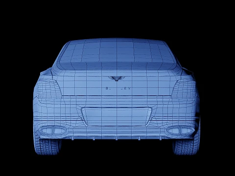 Bentley Flying Spur S 2027 3D Model