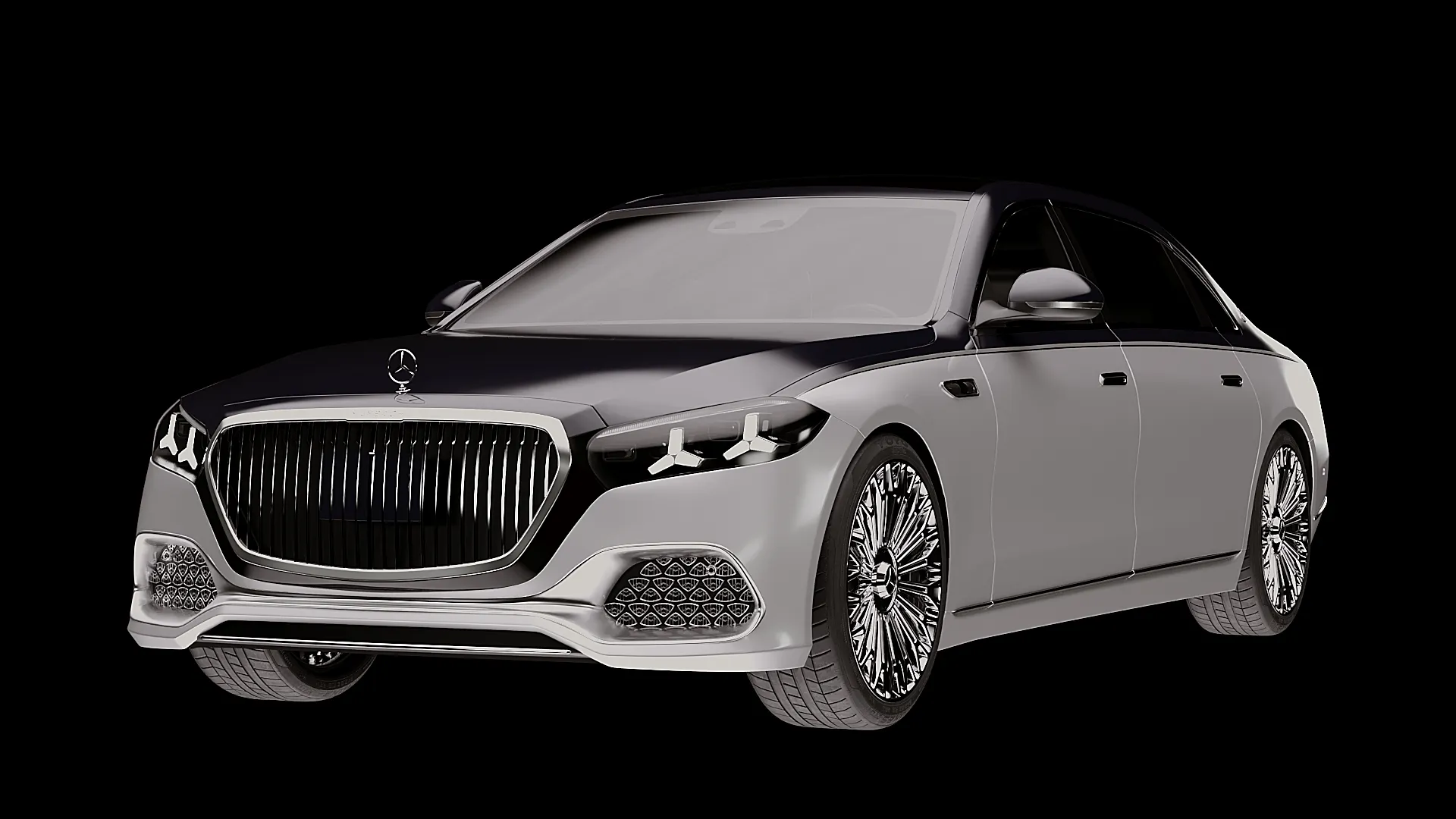 Mercedes-Maybach S-Class MANUFAKTUR 2027 3D Model .c4d .max .obj .3ds .fbx .stl .blend 