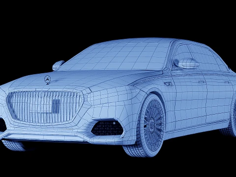 Mercedes-Maybach S-Class MANUFAKTUR 2027 3D Model