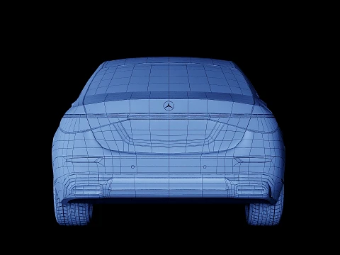 Mercedes-Maybach S-Class MANUFAKTUR 2027 3D Model