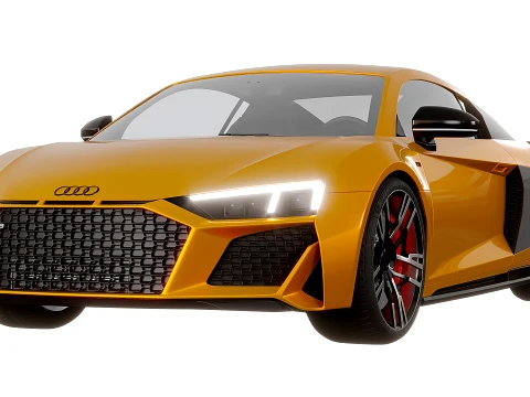 아우디 R8 V10 2021 3D 모델