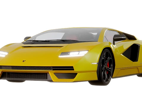 Lambo Countach 2021 Modelo 3D